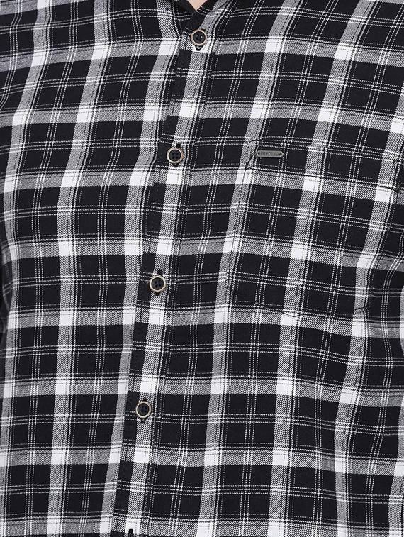 black checkered casual shirt - 16456403 - Zoom Image - 5