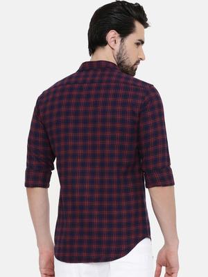 red checkered casual shirt - 16456412 - Standard Image - 3