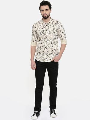 yellow printed casual shirt - 16456438 - Standard Image - 4