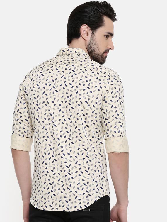 yellow printed casual shirt - 16456438 - Zoom Image - 3