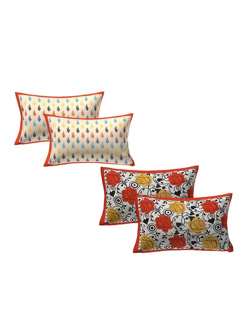 kariba cotton multicolor pillow covers 2 sets (4 pieces)-17"x27" - 16456602 - Standard Image - 1