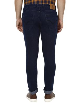 dark blue solid plain jeans - 16457154 - Standard Image - 3