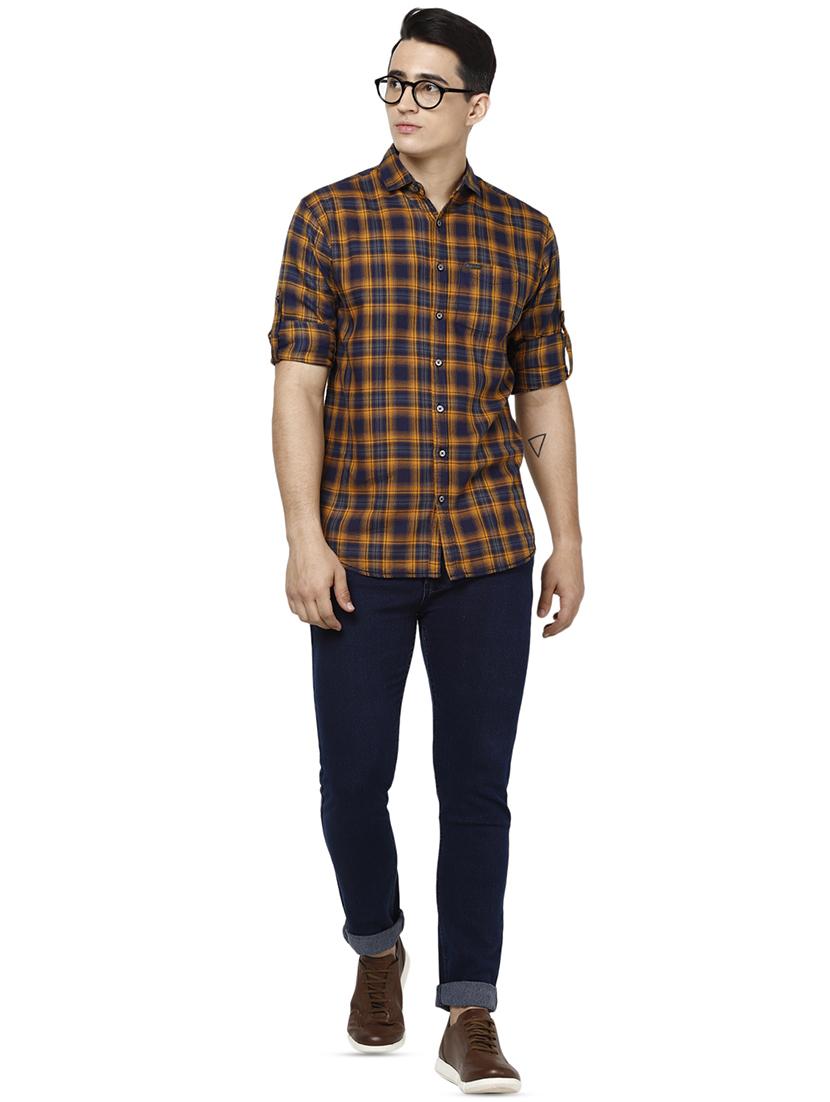 dark blue solid plain jeans - 16457154 - Zoom Image - 4