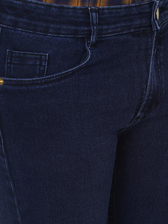 dark blue solid plain jeans - 16457154 - Zoom Image - 5