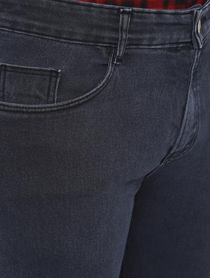 grey solid plain jeans - 16457155 - Standard Image - 5