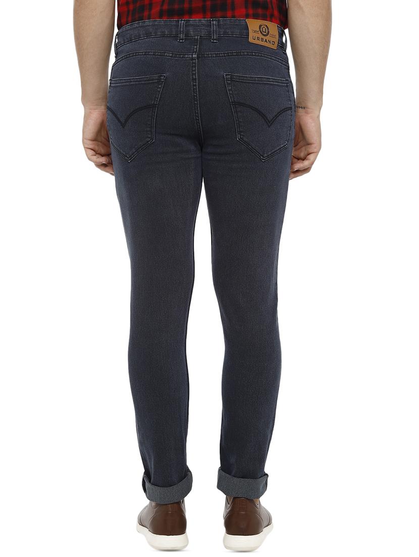 grey solid plain jeans - 16457155 - Zoom Image - 3