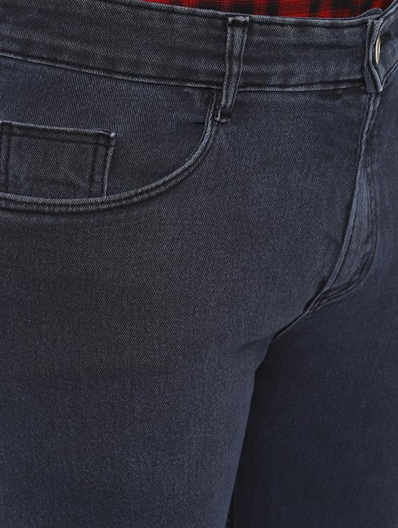 grey solid plain jeans - 16457155 - Zoom Image - 5