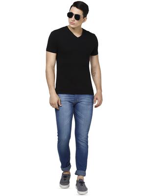 blue light washed denim jeans - 16457157 - Standard Image - 4