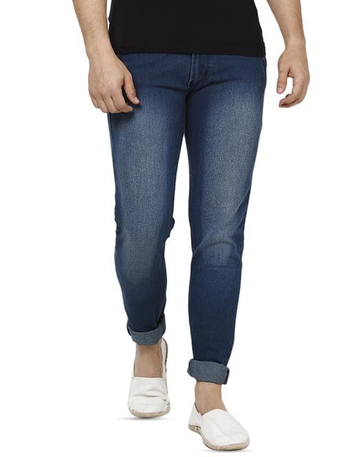 dark blue light washed denim jeans - 16457161 - Standard Image - 1