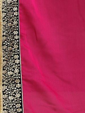 solid plain saree with blouse - 16457225 - Standard Image - 3