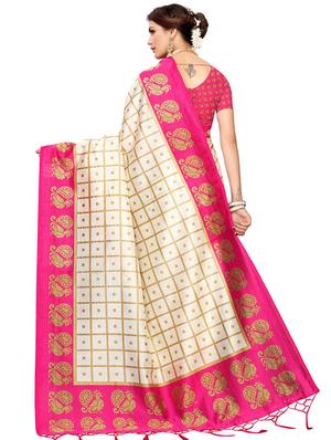 pink art silk mysore saree with blouse - 16457267 - Standard Image - 2