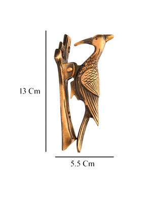 susajjit bird (wood pecker) door knocker made of brass antique finish - 16457505 - Standard Image - 3