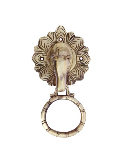 door knocker of horse head made of brass - 16457509 - Standard Image - 1