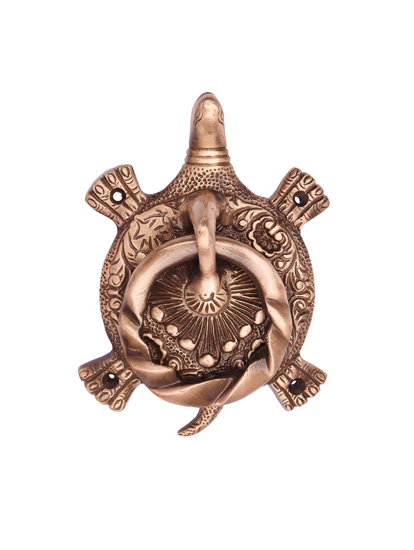 susajjit decorative door knocker of tortoise made of brass metal - 16457514 - Zoom Image - 1