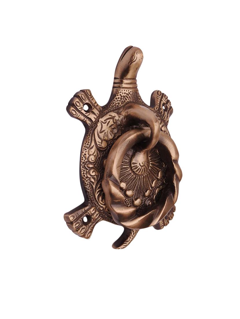 susajjit decorative door knocker of tortoise made of brass metal - 16457514 - Zoom Image - 2