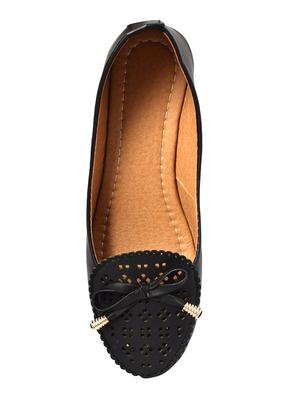 black slip on ballerinas - 16457575 - Standard Image - 4