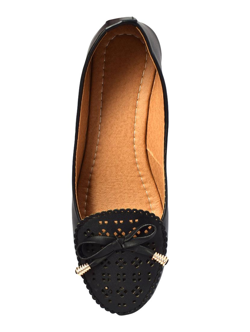 black slip on ballerinas - 16457575 - Zoom Image - 4
