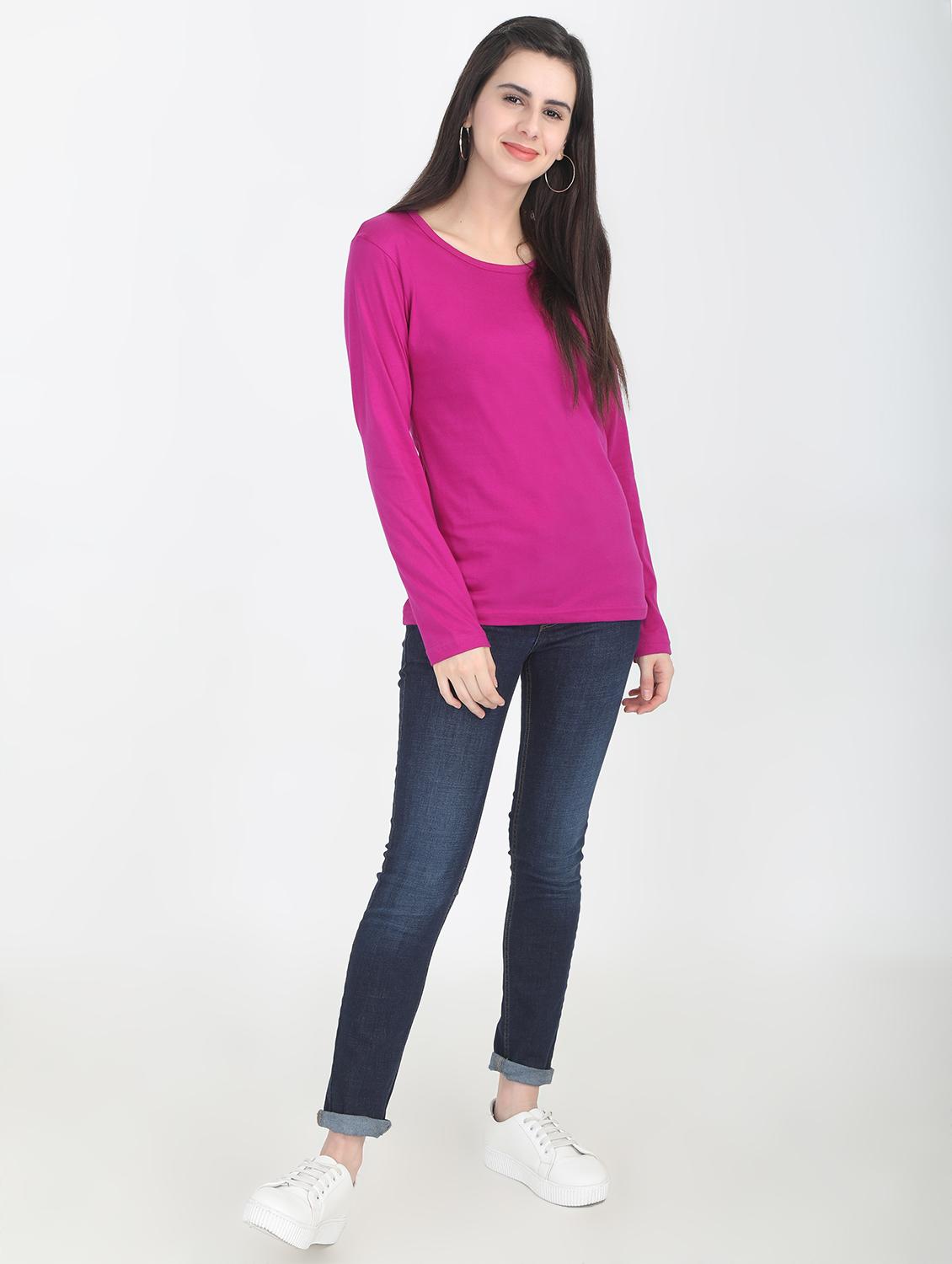 round neck long sleeved tee - 16457728 - Zoom Image - 4