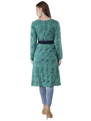 tie front high low tunic - 16458573 - Standard Image - 3