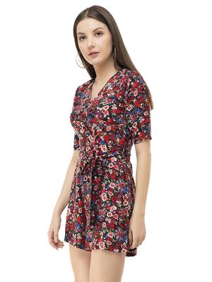 tie knot floral romper - 16458581 - Standard Image - 2