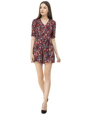 tie knot floral romper - 16458581 - Standard Image - 4