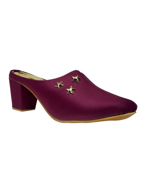 purple slip on pumps - 16459421 - Standard Image - 1