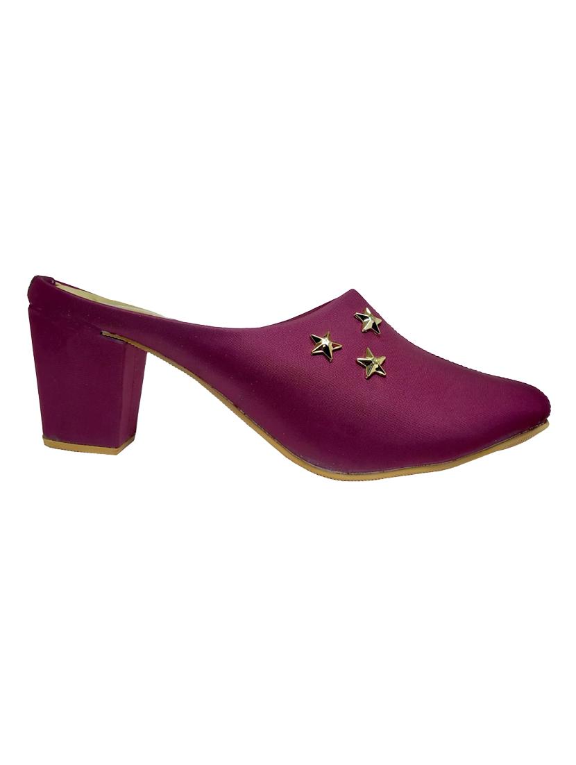 purple slip on pumps - 16459421 - Zoom Image - 2