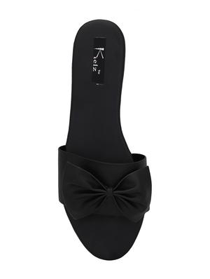 black slip on sandals - 16459548 - Standard Image - 4