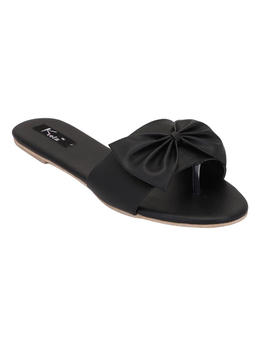 black slip on sandals - 16459548 - Zoom Image - 1