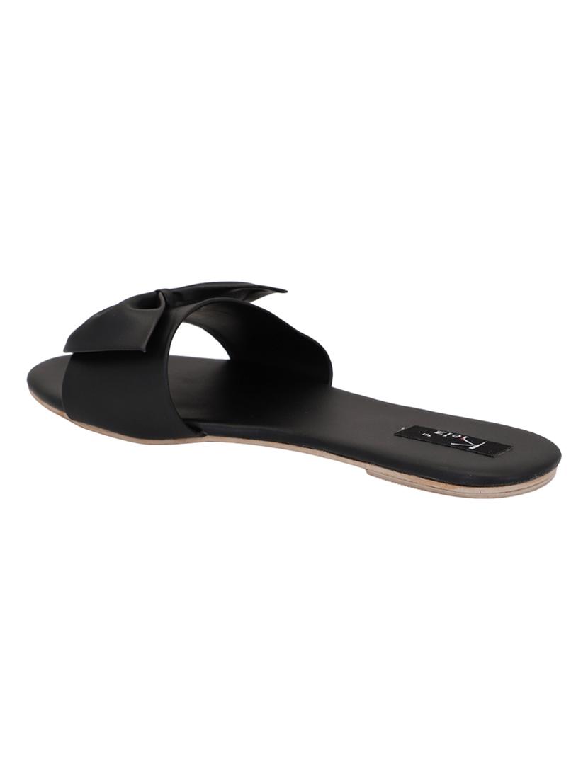 black slip on sandals - 16459548 - Zoom Image - 3
