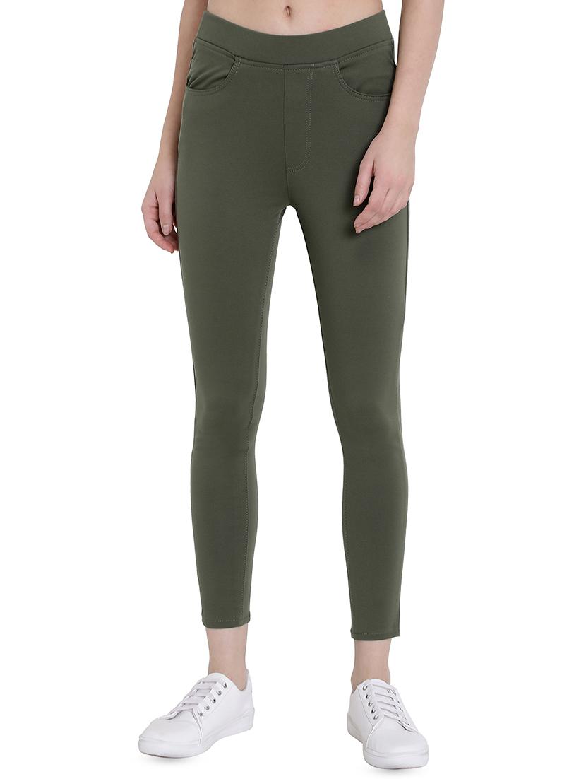high rise solid jeggings - 16459650 - Zoom Image - 1
