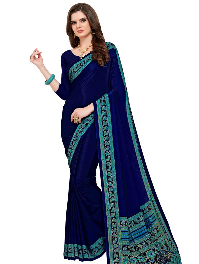 floral printed saree with blouse - 16459892 - Zoom Image - 1