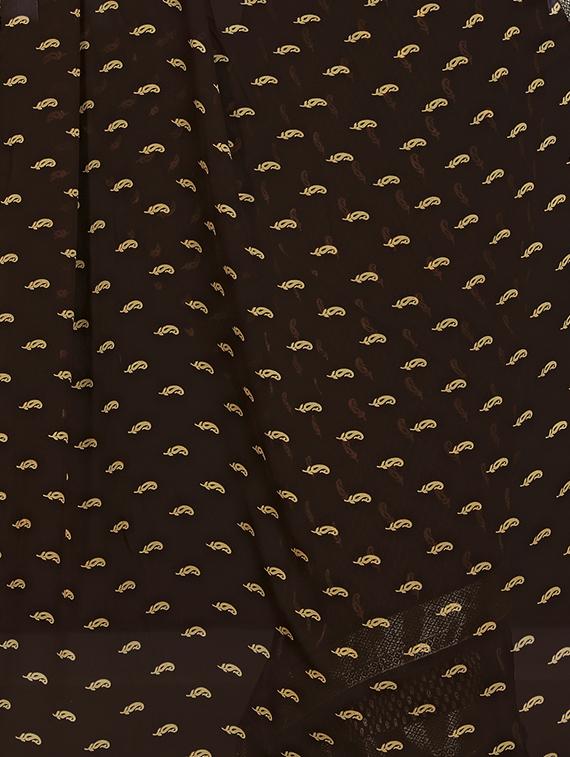 paisley printed saree with blouse - 16460065 - Zoom Image - 3