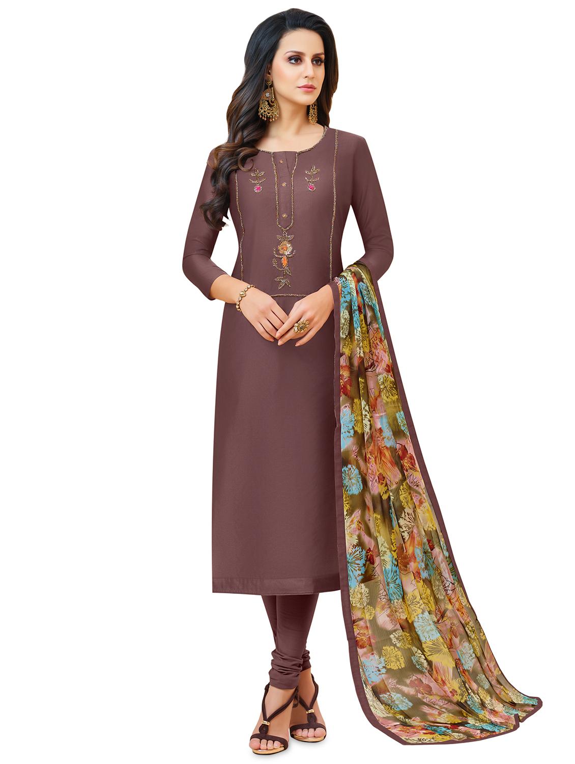 embroidered unstitched suit - 16460398 - Zoom Image - 1
