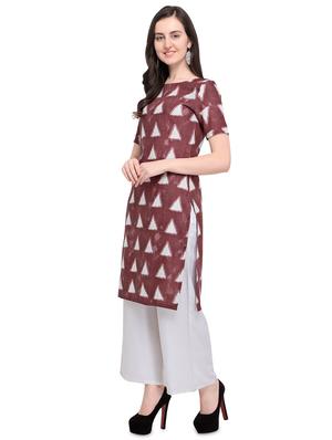 geometrical straight kurta - 16460621 - Standard Image - 2