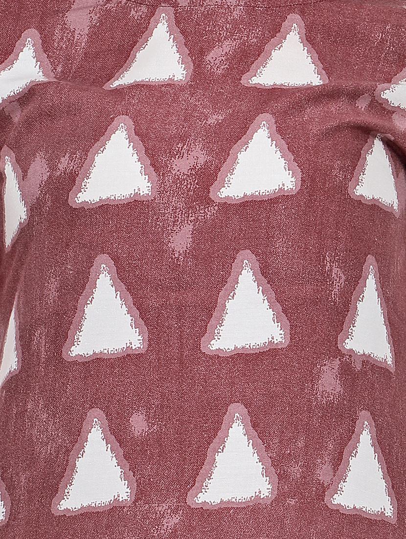geometrical straight kurta - 16460621 - Zoom Image - 4