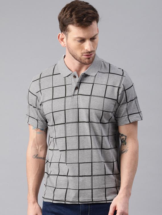grey checkered t-shirt - 16461013 - Zoom Image - 1