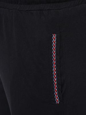 black striped ankle length track pant - 16461955 - Standard Image - 5