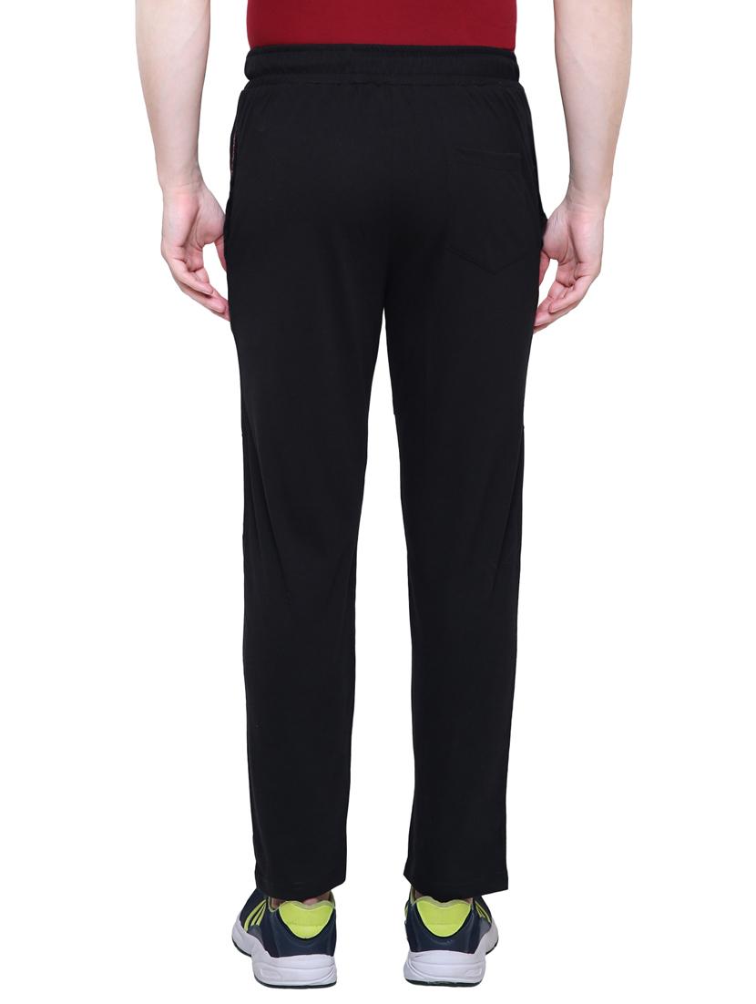 black striped ankle length track pant - 16461955 - Zoom Image - 3
