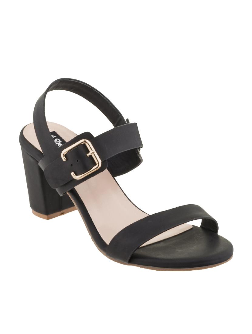 black back strap sandals - 16462013 - Zoom Image - 1