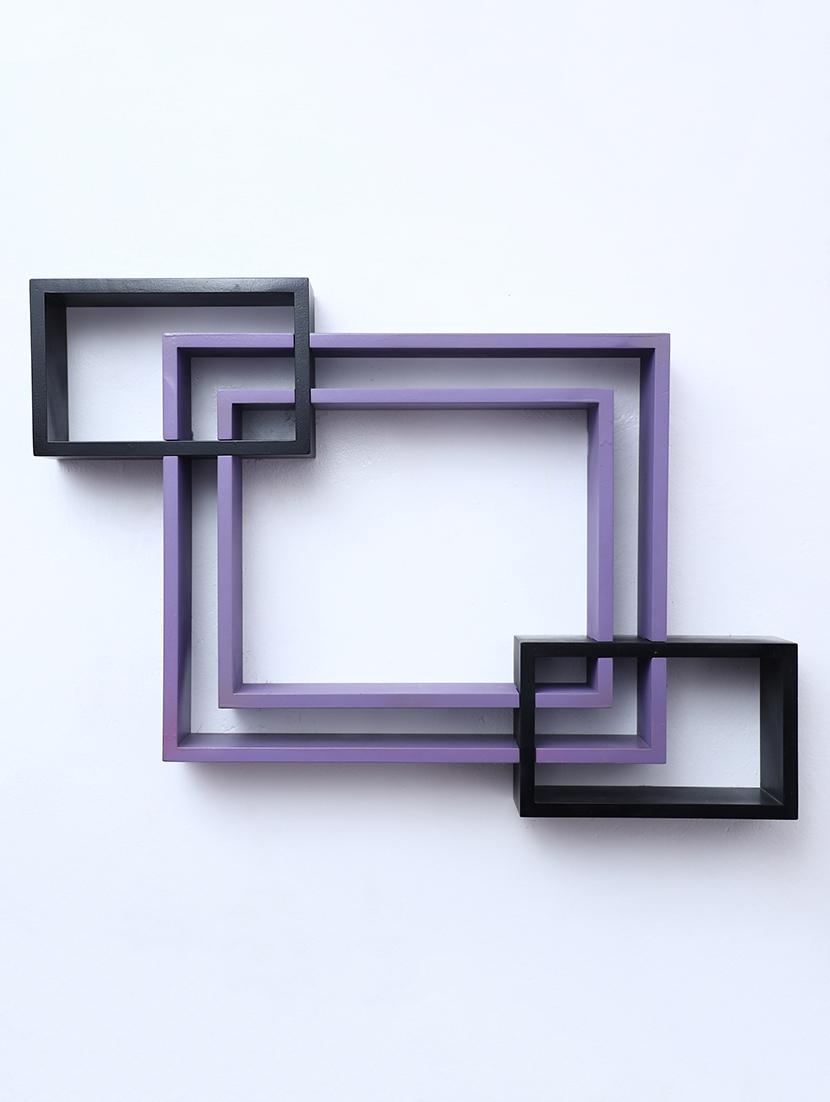 mdf decorative intersecting storage wall mount shelf rack - 16462168 - Zoom Image - 2