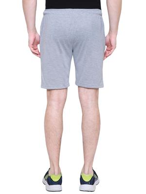 grey solid shorts - 16462435 - Standard Image - 3