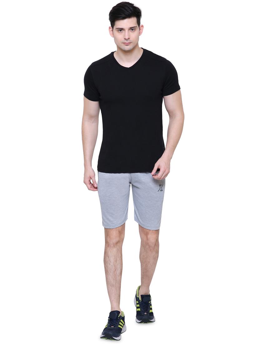 grey solid shorts - 16462435 - Zoom Image - 4