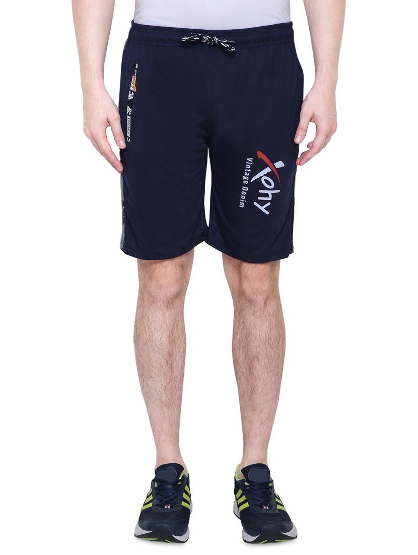 navy blue side stripe shorts - 16462444 - Zoom Image - 1