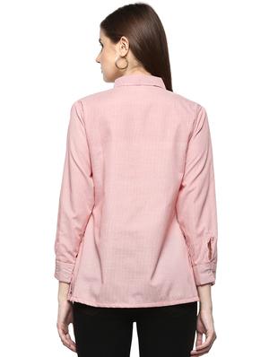 floral embroidered pin stripes shirt - 16463232 - Standard Image - 3