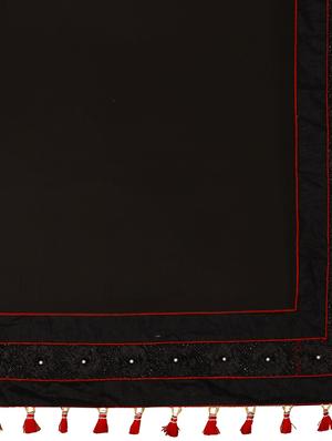 embroidered solid saree with blouse - 16463747 - Standard Image - 4