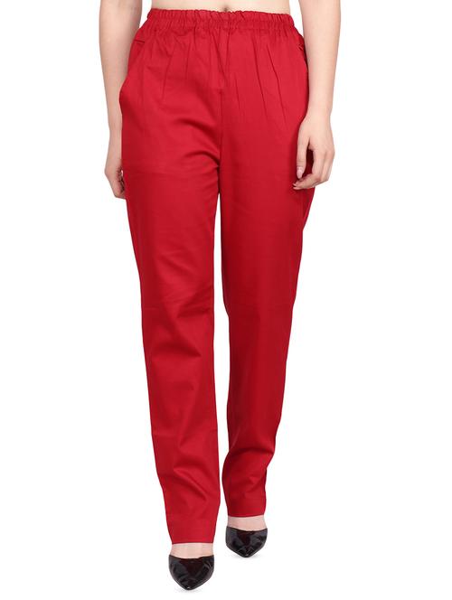 pocket detail flat front trousers - 16465430 - Standard Image - 1