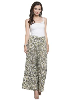 high rise printed palazzo - 16465763 - Standard Image - 4