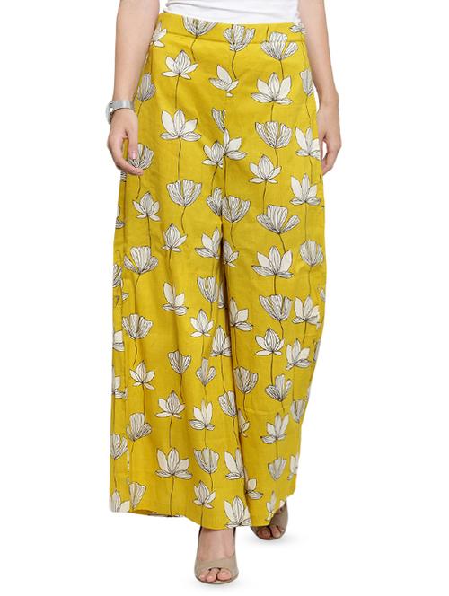 high rise floral palazzo - 16465765 - Standard Image - 1