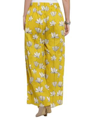 high rise floral palazzo - 16465765 - Standard Image - 3